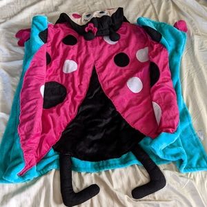 Super Soft Lady Bug Blanket with Hood